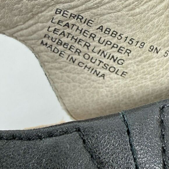 Abeo BIO System BERRIE Perforated Black Leather Peep Toe Slingback Sandals - Picture 14 of 14